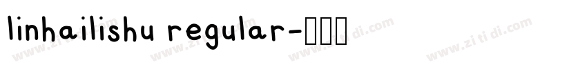 linhailishu regular字体转换